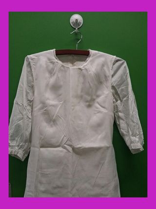 Vestido marfil estilo años 60