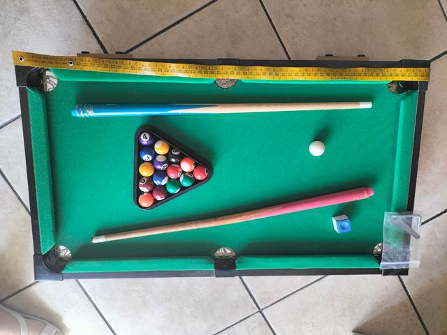 Biliardo da tavolo completo di accessori