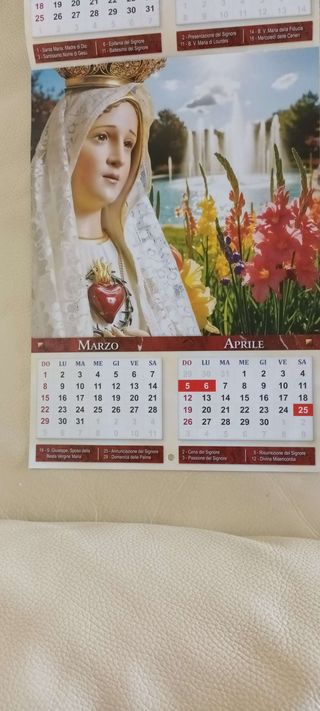 Calendario Frate Indovino + Madonna di Fatima