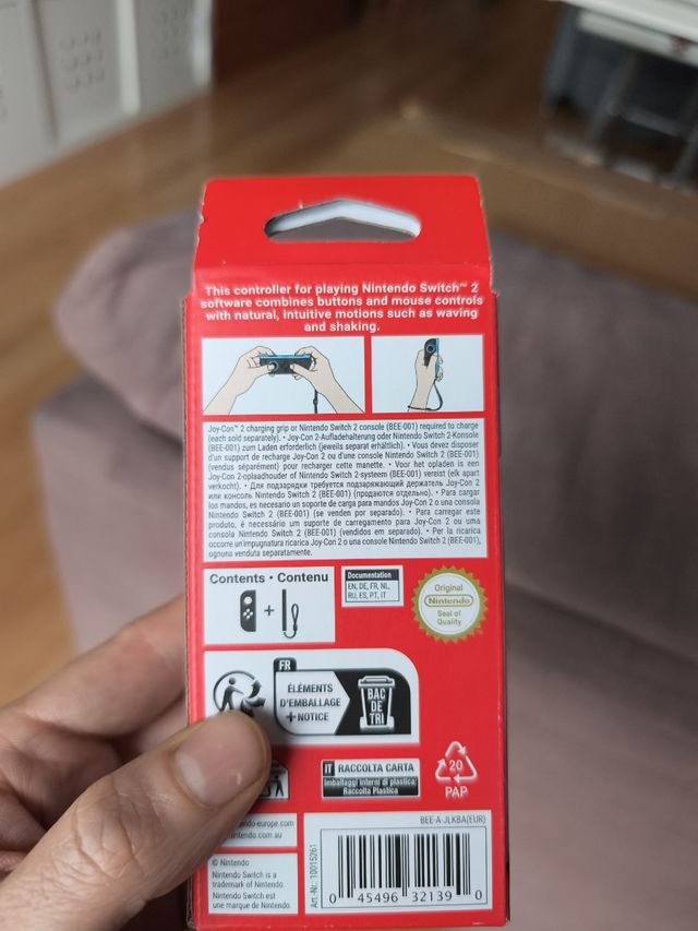 Caja solo Nintendo Joy-Con 2 (L) Azul Claro