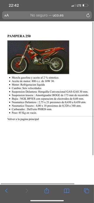 Gas Gas Pampera 1997 Moto Colección 