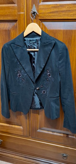 Giacca in velluto nero