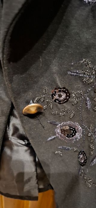 Giacca in velluto nero