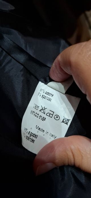 Giacca in velluto nero