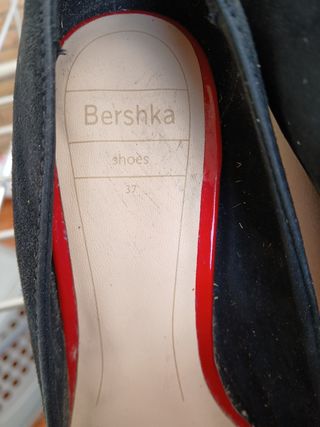 Zapatos de tacón Bershka negros talla 37
