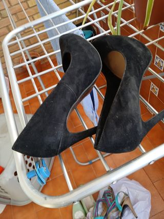 Zapatos de tacón Bershka negros talla 37