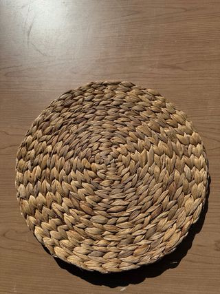 Salvamento de mesa tejido redondo