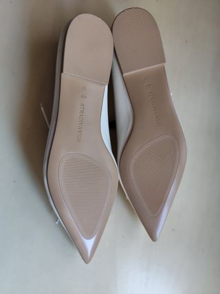 Bailarinas Stradivarius Blancas T36, 37,38,39 y 40