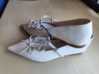 Bailarinas Stradivarius Blancas T36, 37,38,39 y 40