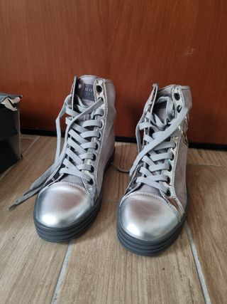 Hogan Sneakers Donna Grigio Argento