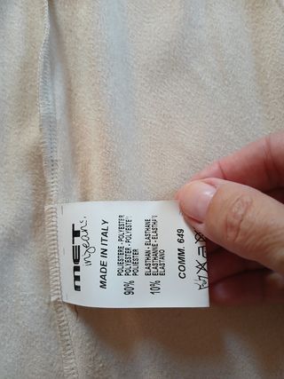 Vestido/Camisa Larga MET Beige con Pedrería