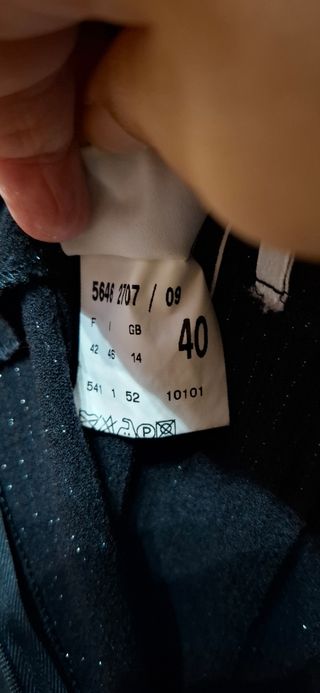 Gonna elegante nera con glitter