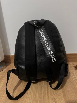 Mochila Calvin Klein Piel Negra