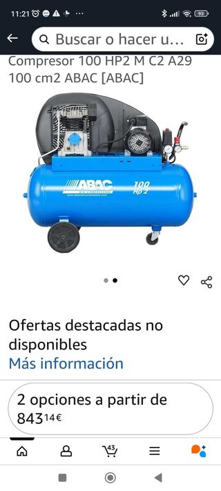 Compresor Abac HP2 100L