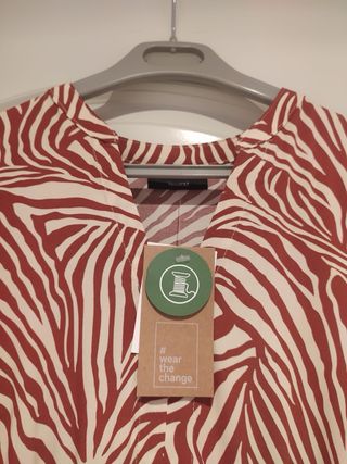 Vestido C&A estampado cebra talla única