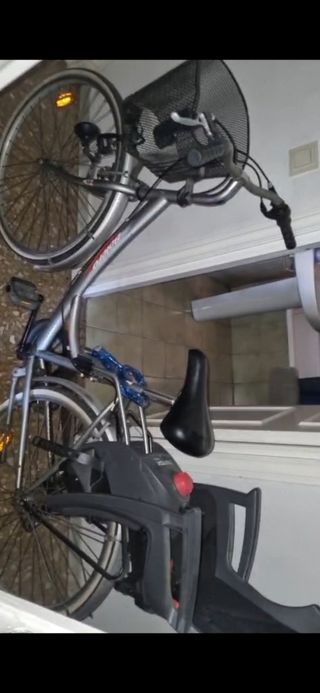 Bici con silla para niño negociable