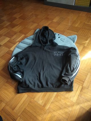 Adidas Sudadera negra hombre talla S