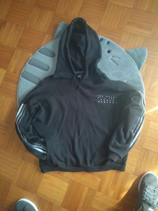 Adidas Sudadera negra hombre talla S