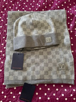 Bufanda y gorro Louis Vuitton 