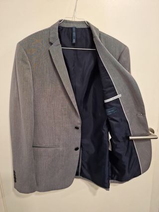 Americana/Blazer Zara Hombre Gris