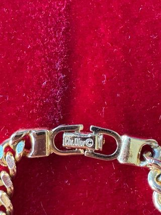 Pulsera Dior CD Oro y Blanco