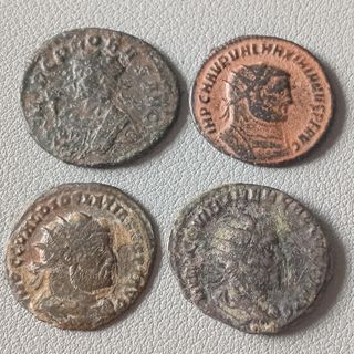 ≡ Lote 4 monedas romanas Antoninianos