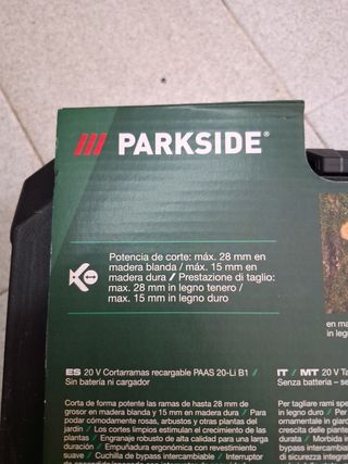 Tijeras Cortarramas Parkside 20V Recargable
