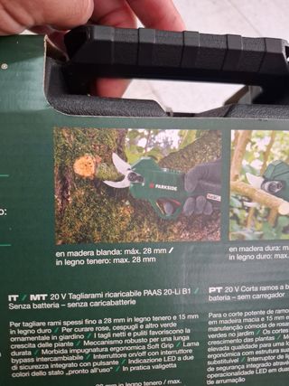 Tijeras Cortarramas Parkside 20V Recargable