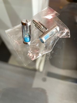 Camisa Negra Vestir Talla S y gemelos