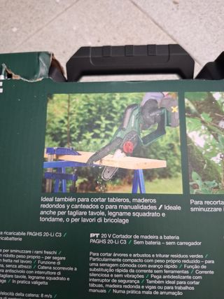 Mini sierra recargable Parkside 20V