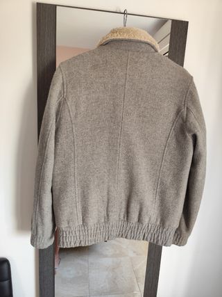 Cazadora bomber hombre de lana 