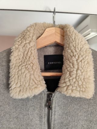 Cazadora bomber hombre de lana 