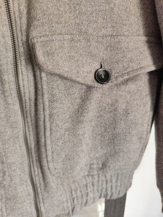 Cazadora bomber hombre de lana 