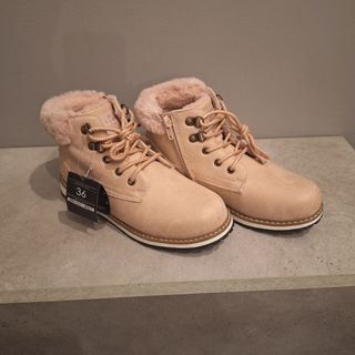 Botines beige/rosa talla 36