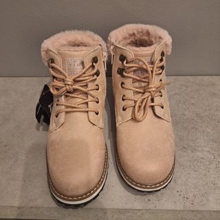 Botines beige/rosa talla 36