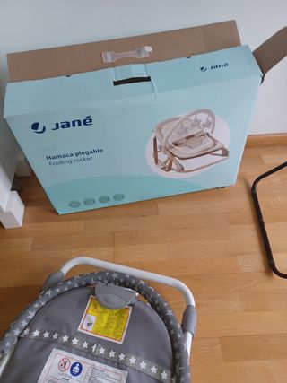 Hamaca Jane Fol Plegable Gris Estrellas