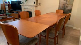 Mesa y 6 Sillas Comedor Madera