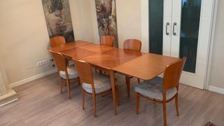 Mesa y 6 Sillas Comedor Madera