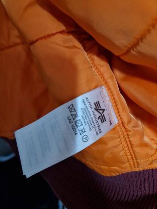 Chaqueta Alpha Industries MA-1 VF 59 Roja L