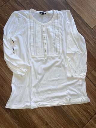 Camiseta Massimo Dutti Blanca Talla S