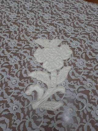 Set runner e centrini pizzo beige/bianco