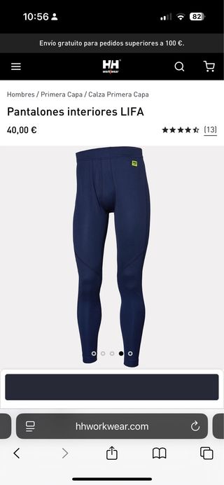 Pantalones interiores Helly Hansen LIFA