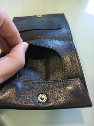 Cartera de piel para hombre