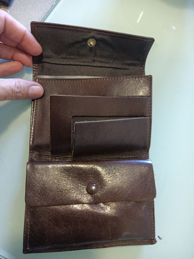 Cartera de ante verde mujer