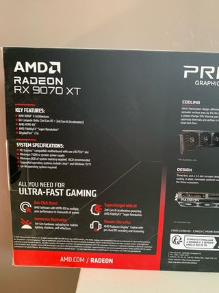 ASUS Radeon RX 9070 XT PRIME OC 16GB