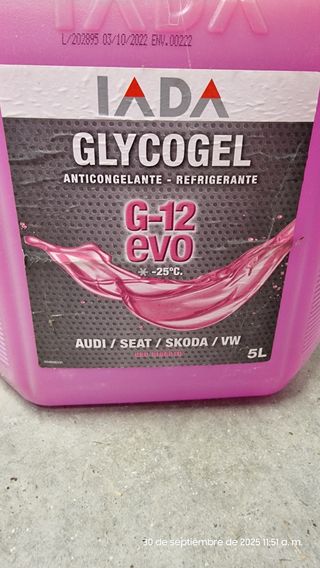 Anticongelante G-12 EVO 5L