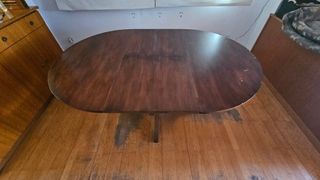Mesa de madera redonda extensible 