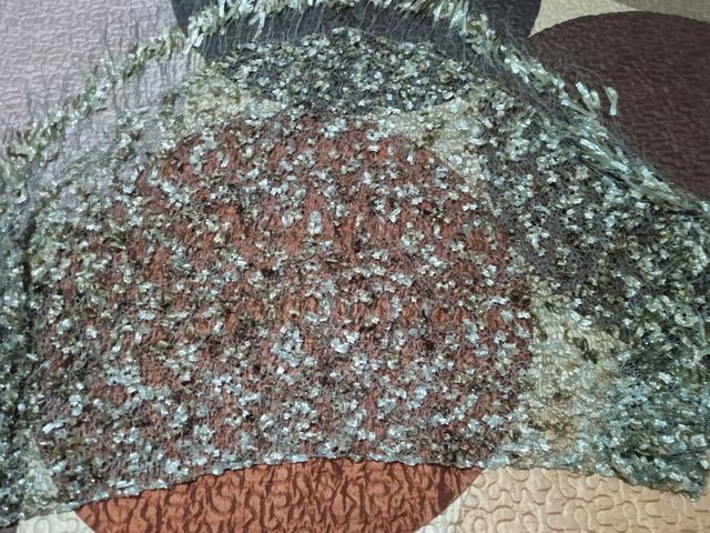 Mantón de Manila Ceremonia Marrón Dorado