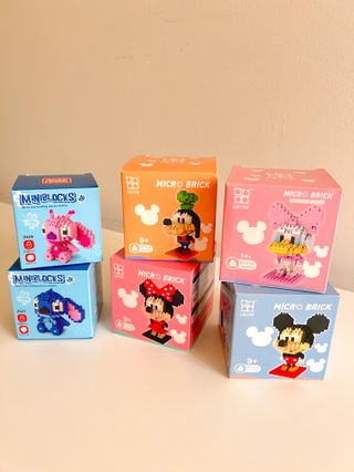 Set 6 Micro Brick Costruzioni Disney Stitch Mickey