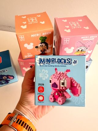 Set 6 Micro Brick Costruzioni Disney Stitch Mickey